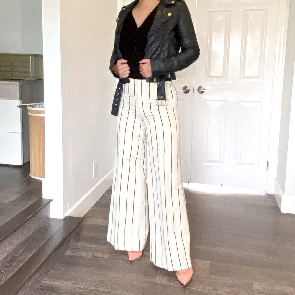 Ralph Lauren Striped Wide Leg Pants
